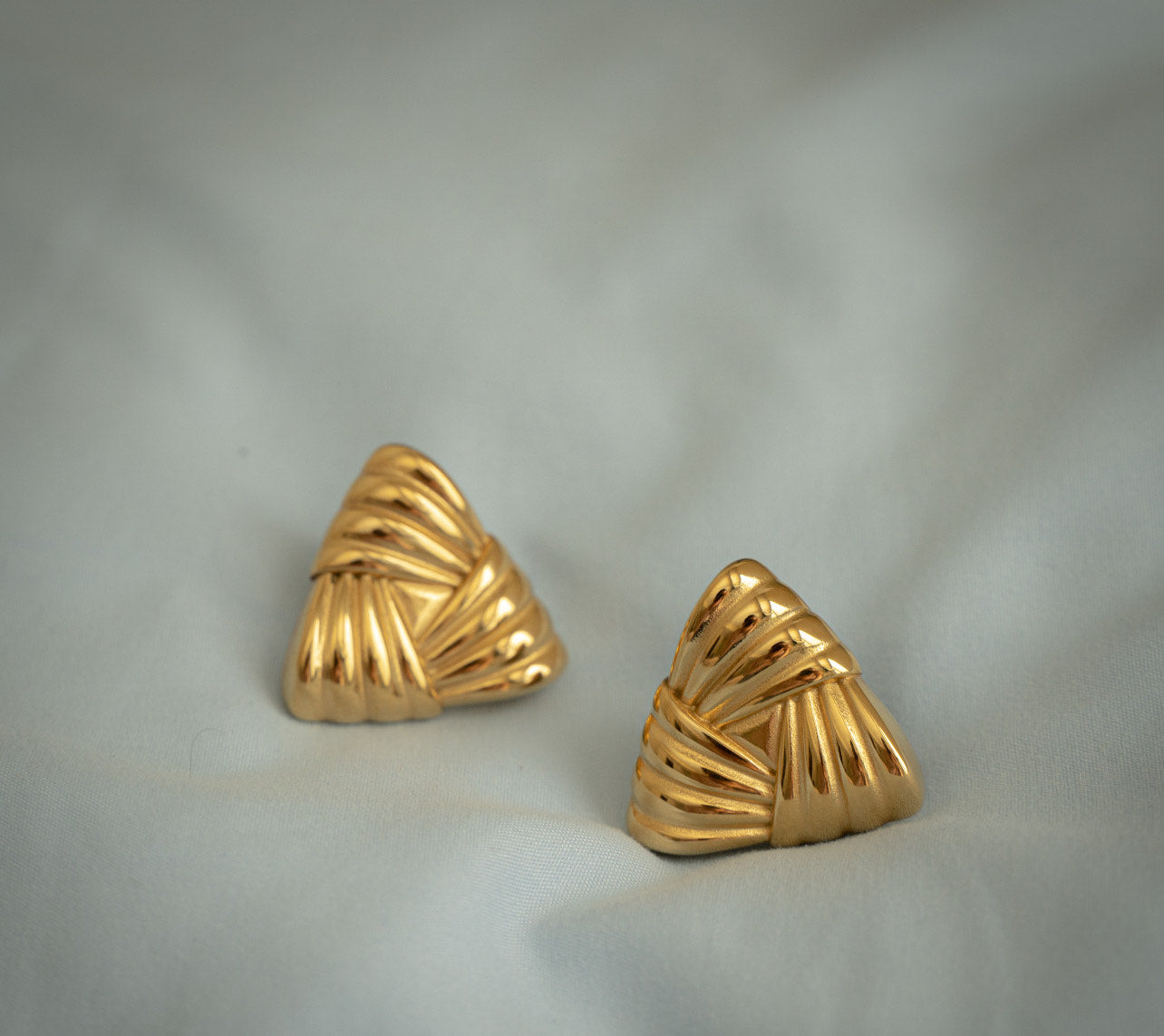 CELESTE TRINE TRIANGLE EARRINGS